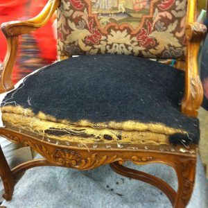 old armchair padding