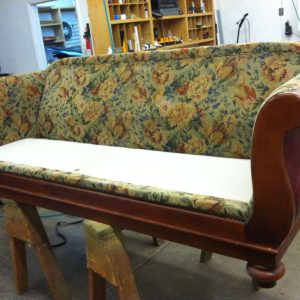 old wooden sofa restoration