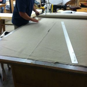 cutting upholstery