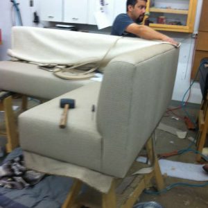 upholstering a corner sofa
