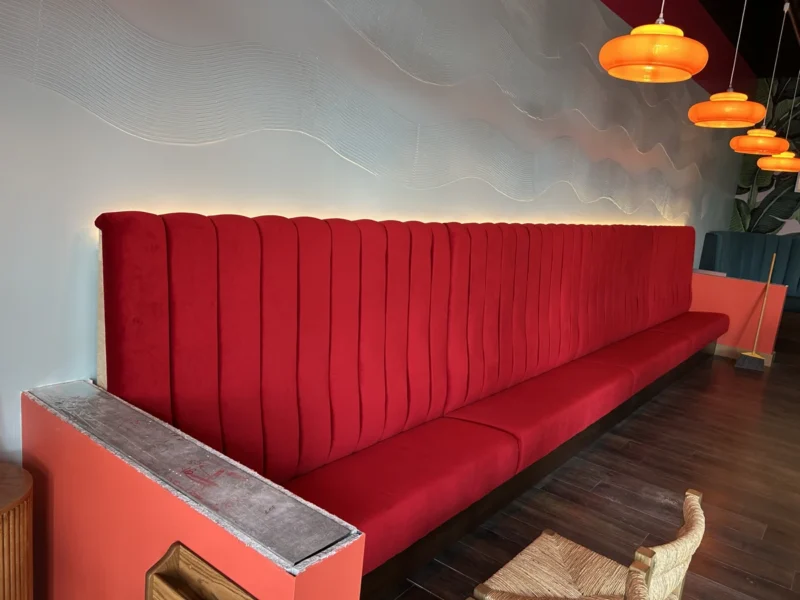 booth re-upholstery